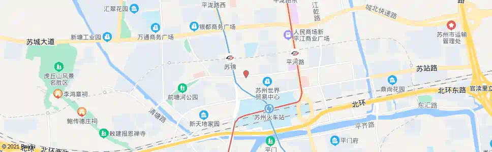 苏州平川路广济北路东_公交站地图_苏州公交_妙搜公交查询2025