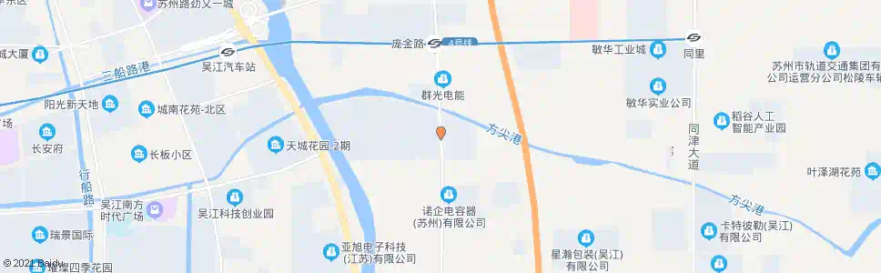 苏州庞金工业坊_公交站地图_苏州公交_妙搜公交查询2025