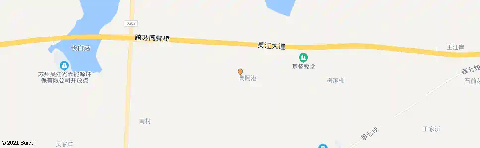 苏州高阿港_公交站地图_苏州公交_妙搜公交查询2025