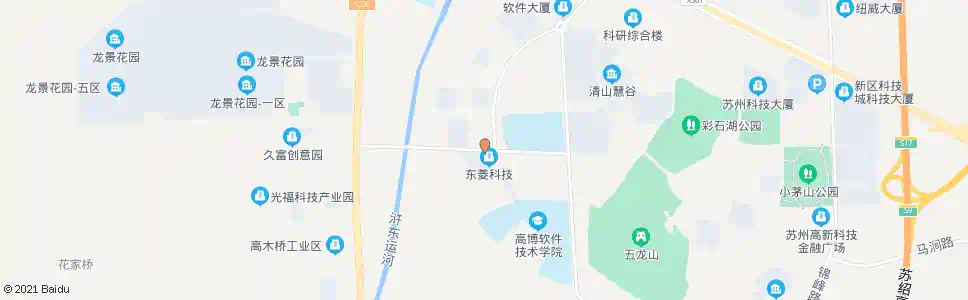 苏州东菱科技西_公交站地图_苏州公交_妙搜公交查询2025