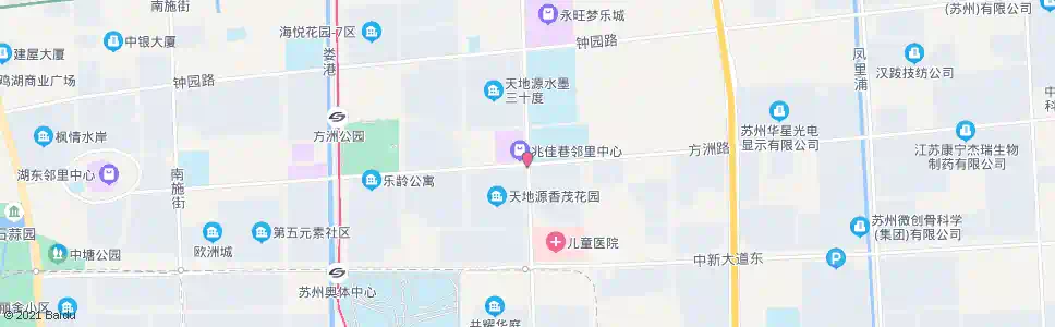 苏州方洲路钟南街_公交站地图_苏州公交_妙搜公交查询2025