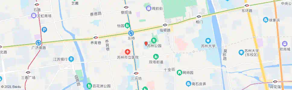 苏州体育场_公交站地图_苏州公交_妙搜公交查询2025