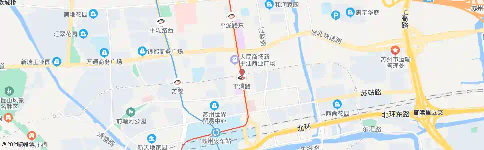 苏州三兴人民路_公交站地图_苏州公交_妙搜公交查询2025