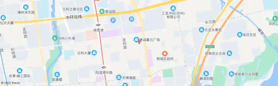 苏州嘉元路相城大道西_公交站地图_苏州公交_妙搜公交查询2025