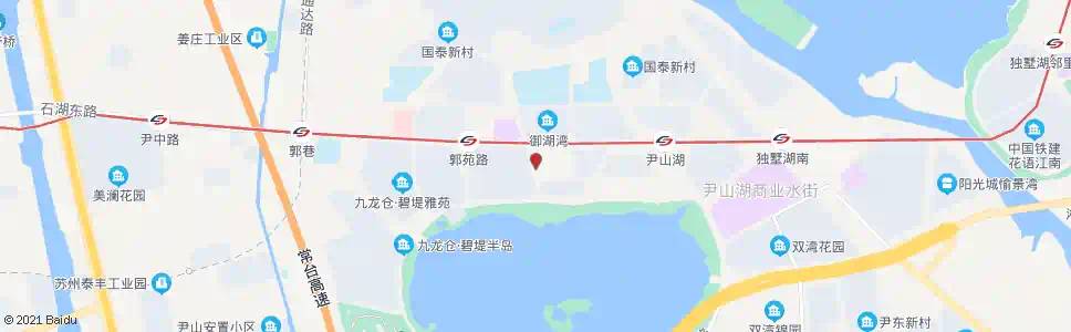 苏州尹山湖西_公交站地图_苏州公交_妙搜公交查询2025
