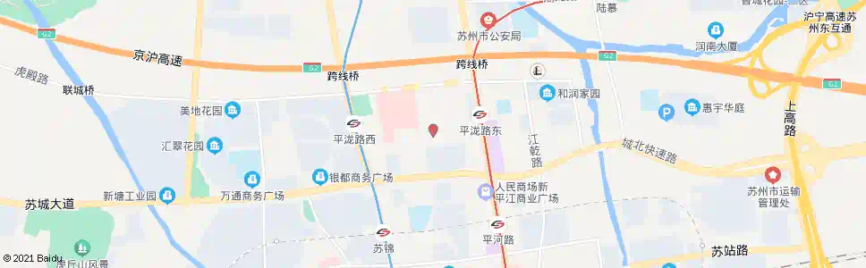 苏州行政服务中心西_公交站地图_苏州公交_妙搜公交查询2025