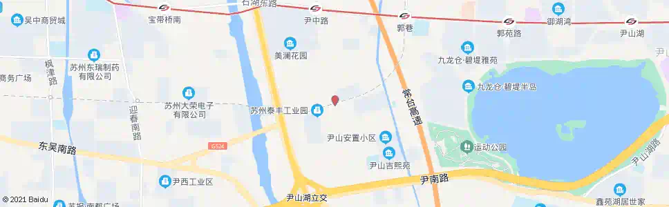 苏州尹中路郭巷路南_公交站地图_苏州公交_妙搜公交查询2025