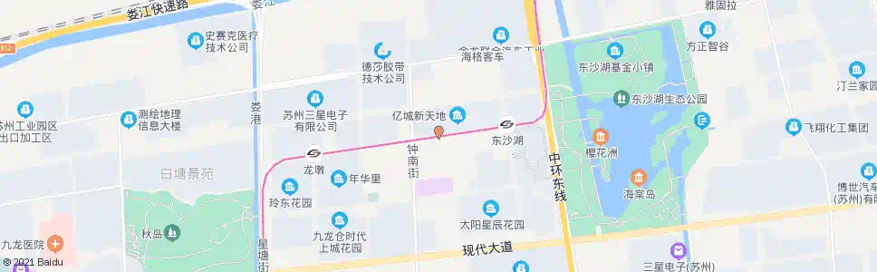 苏州钟南花苑_公交站地图_苏州公交_妙搜公交查询2025