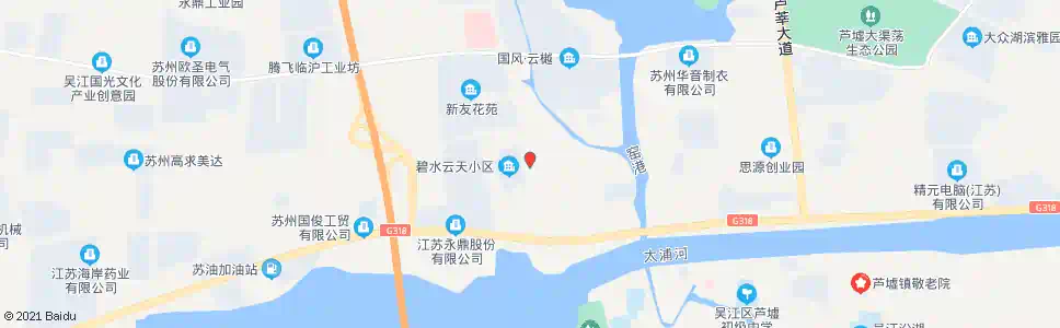 苏州新友花苑集宿区_公交站地图_苏州公交_妙搜公交查询2025