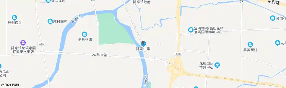 苏州陆家中学初中部_公交站地图_苏州公交_妙搜公交查询2025