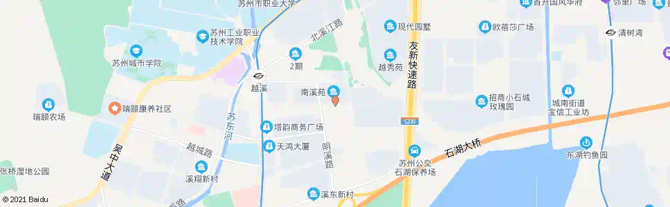 苏州苏街明溪路东_公交站地图_苏州公交_妙搜公交查询2025