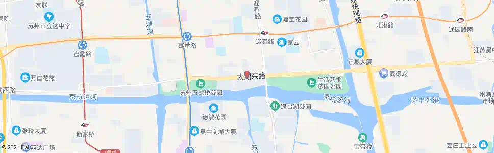 苏州澹台湖大桥西_公交站地图_苏州公交_妙搜公交查询2025