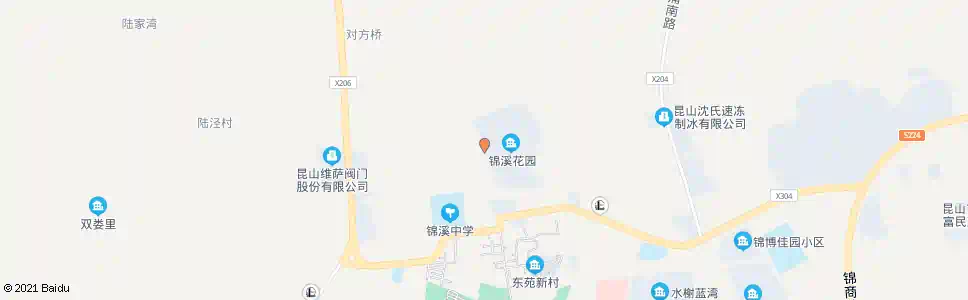 苏州锦溪花园_公交站地图_苏州公交_妙搜公交查询2025