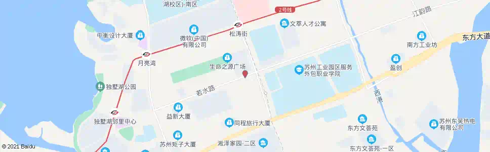 苏州若水路松涛街西_公交站地图_苏州公交_妙搜公交查询2025