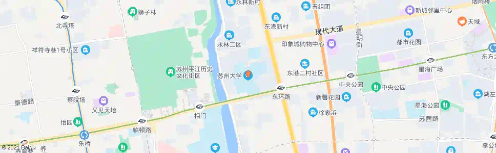 苏州苏大北校区_公交站地图_苏州公交_妙搜公交查询2025