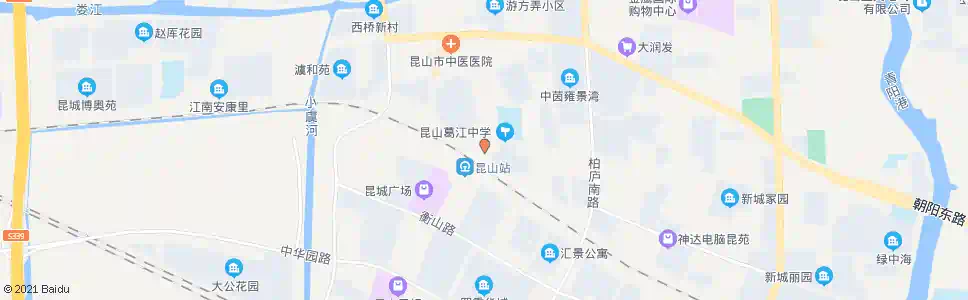 苏州昆山火车站北广场_公交站地图_苏州公交_妙搜公交查询2025