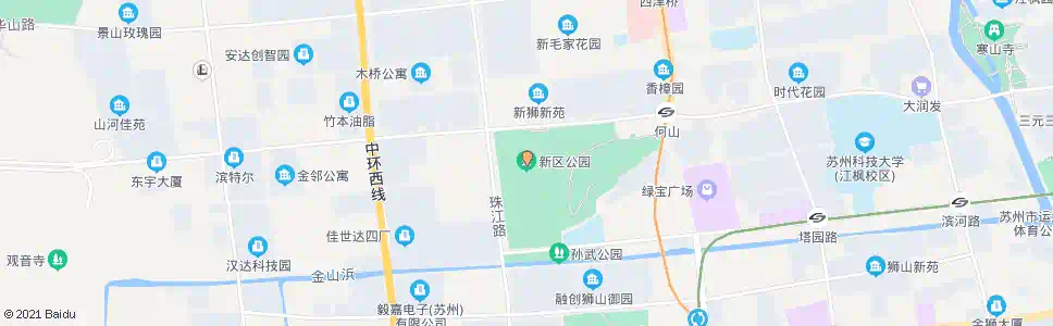 苏州新区公园站_公交站地图_苏州公交_妙搜公交查询2025