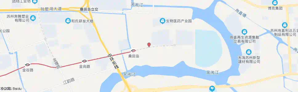 苏州新庆东路桑田街_公交站地图_苏州公交_妙搜公交查询2025