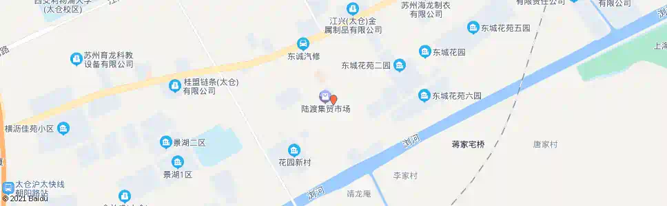 苏州陆渡菜场_公交站地图_苏州公交_妙搜公交查询2025