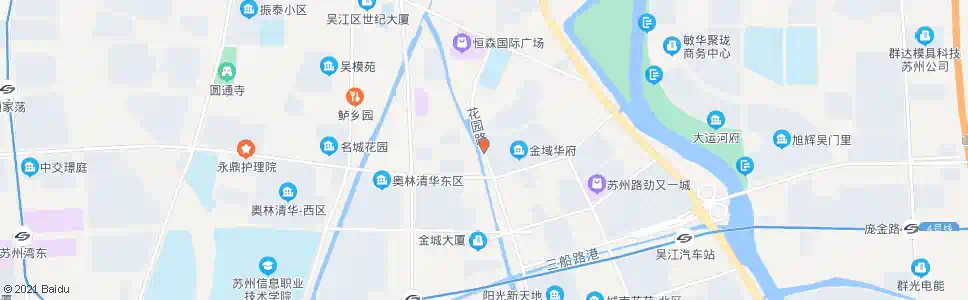 苏州花园路体育路南_公交站地图_苏州公交_妙搜公交查询2025