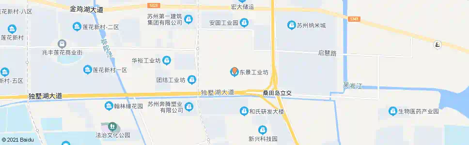 苏州东景工业坊东_公交站地图_苏州公交_妙搜公交查询2025