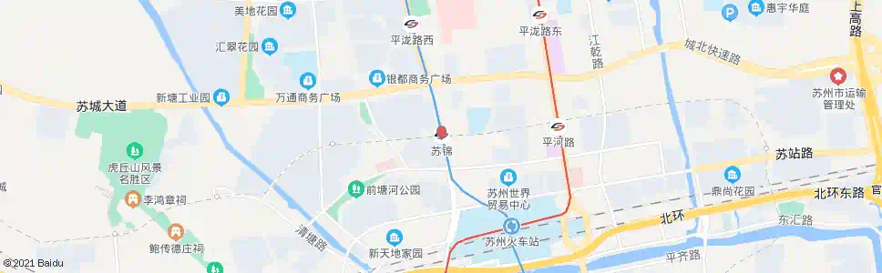 苏州苏锦站_公交站地图_苏州公交_妙搜公交查询2025