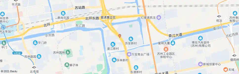 苏州苏安新村_公交站地图_苏州公交_妙搜公交查询2025