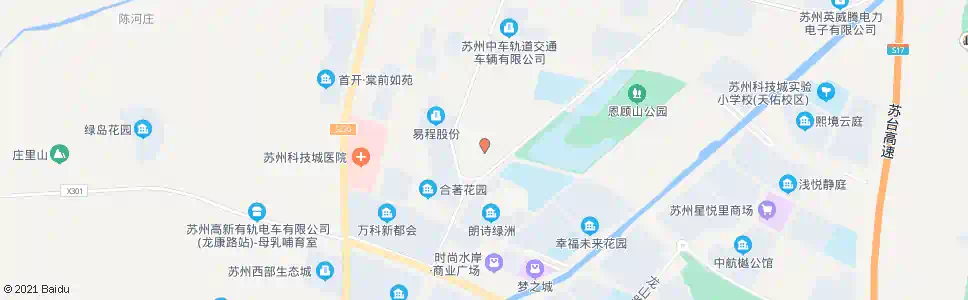 苏州青城山路嘉陵江路西_公交站地图_苏州公交_妙搜公交查询2025