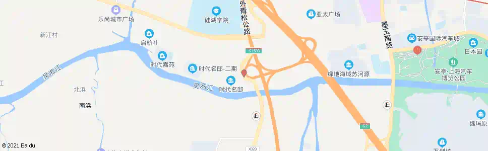 苏州外青松公路白鹤_公交站地图_苏州公交_妙搜公交查询2025