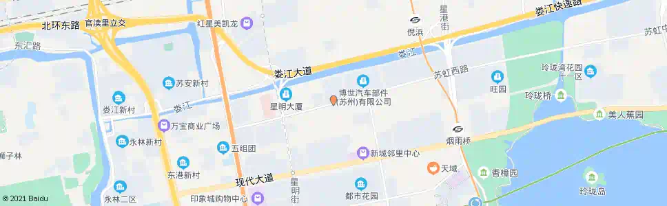 苏州百合街北_公交站地图_苏州公交_妙搜公交查询2025