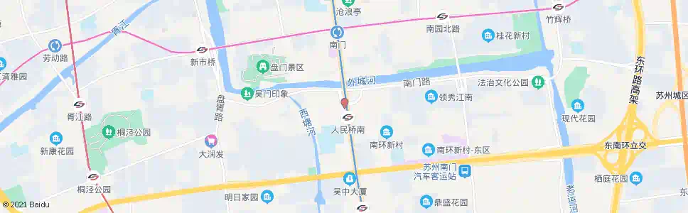 苏州西大桥南_公交站地图_苏州公交_妙搜公交查询2025