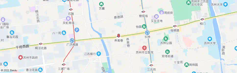 苏州养育巷_公交站地图_苏州公交_妙搜公交查询2025