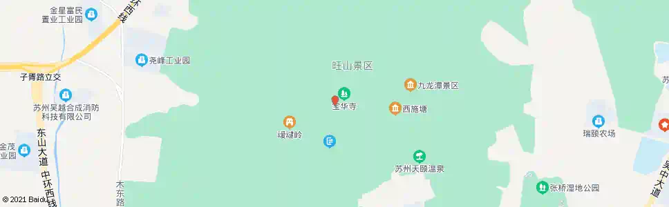 苏州旺山宝华寺_公交站地图_苏州公交_妙搜公交查询2025
