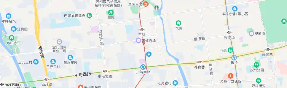苏州爱河桥路_公交站地图_苏州公交_妙搜公交查询2025