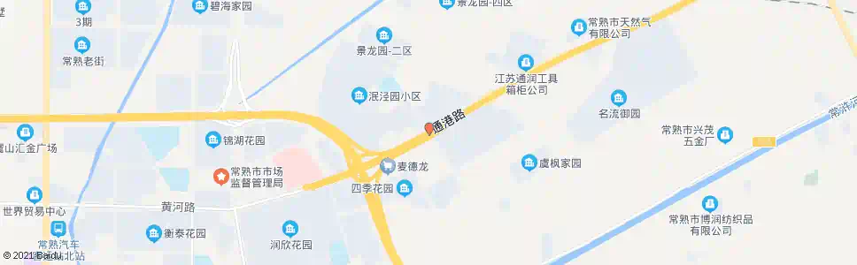 苏州龙腾工业园(通港路)_公交站地图_苏州公交_妙搜公交查询2025
