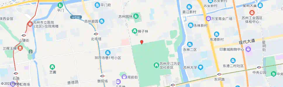 苏州狮子林南_公交站地图_苏州公交_妙搜公交查询2025