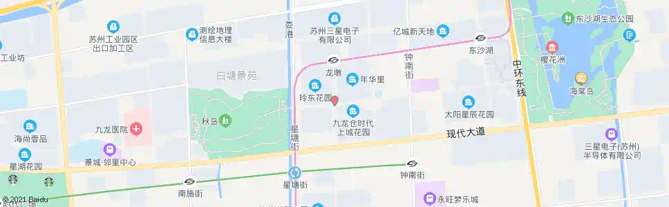 苏州东沙湖路琉璃街_公交站地图_苏州公交_妙搜公交查询2025