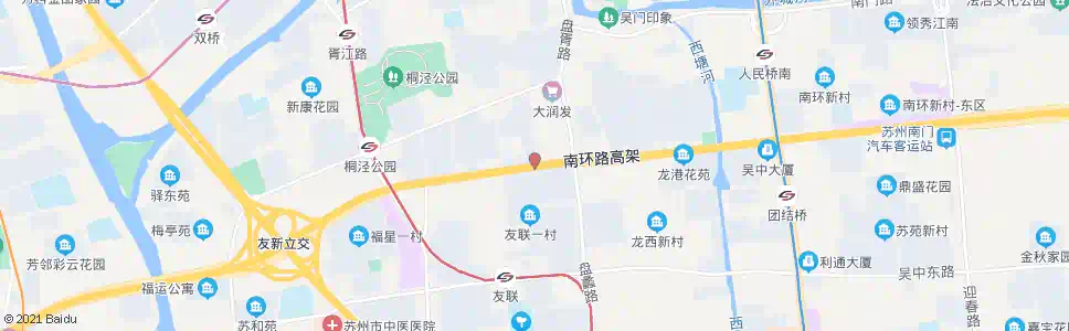 苏州友联新村北_公交站地图_苏州公交_妙搜公交查询2025