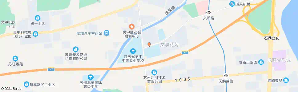 苏州越溪中学_公交站地图_苏州公交_妙搜公交查询2025