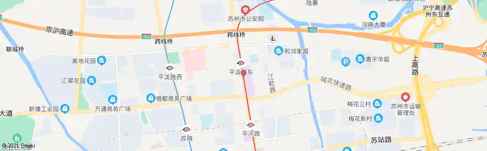 苏州莲升路人民路东_公交站地图_苏州公交_妙搜公交查询2025