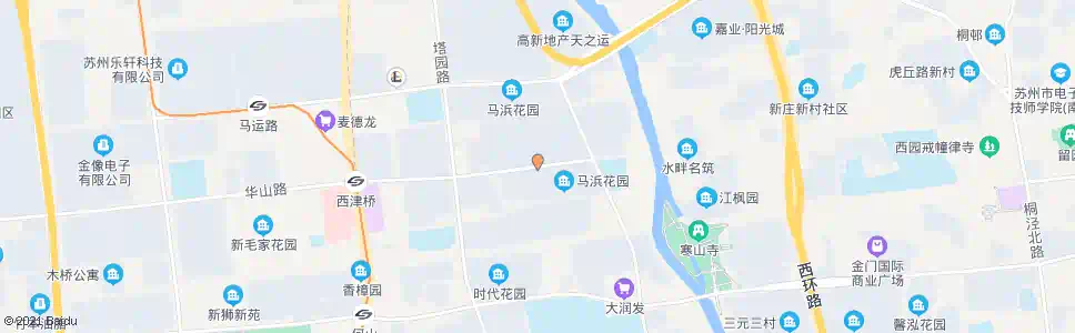 苏州马浜花园南区_公交站地图_苏州公交_妙搜公交查询2025