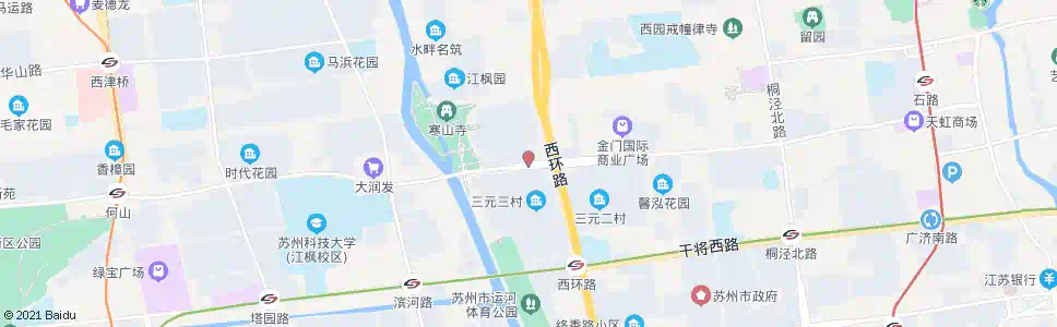 苏州寒山寺南_公交站地图_苏州公交_妙搜公交查询2025