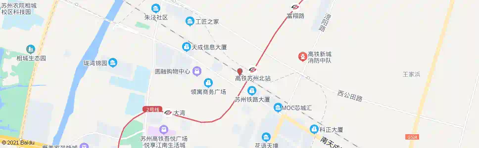 苏州凤凰城北_公交站地图_苏州公交_妙搜公交查询2025