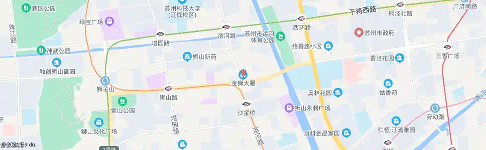 苏州金狮大厦_公交站地图_苏州公交_妙搜公交查询2025