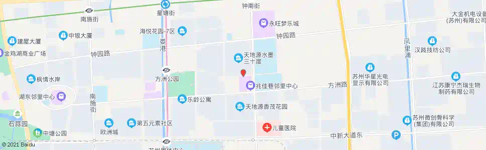 苏州水墨花园南_公交站地图_苏州公交_妙搜公交查询2025