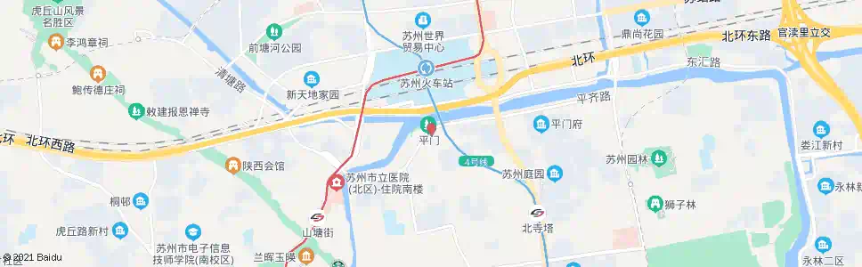 苏州平四路_公交站地图_苏州公交_妙搜公交查询2025