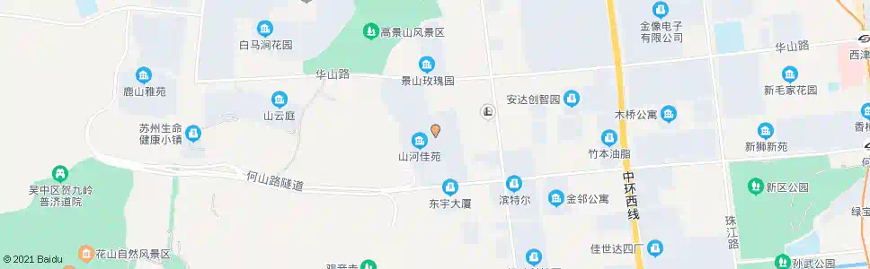 苏州支英街上沿山路南_公交站地图_苏州公交_妙搜公交查询2025