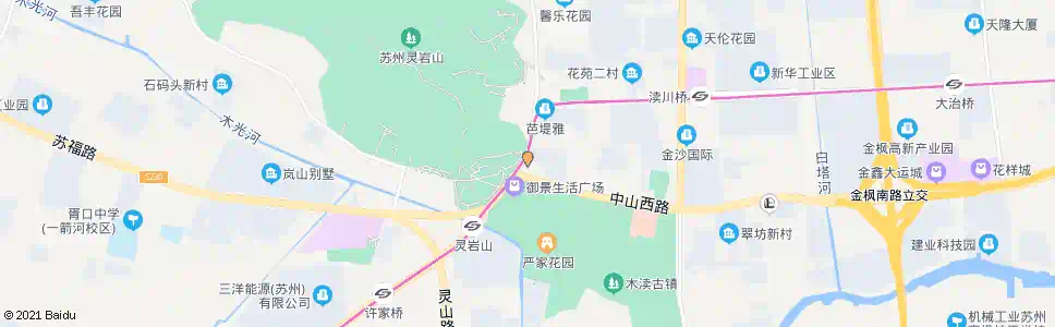 苏州灵岩山首末站_公交站地图_苏州公交_妙搜公交查询2025