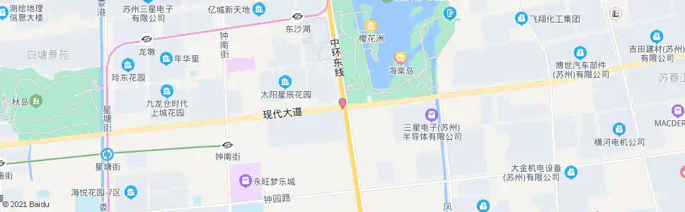 苏州现代大道(星华街)_公交站地图_苏州公交_妙搜公交查询2025