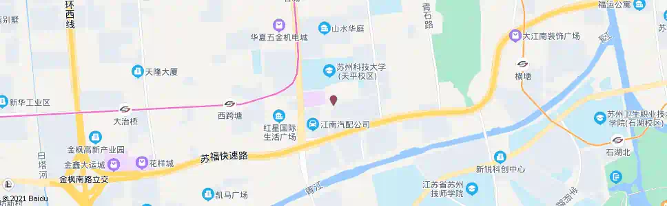 苏州长园桥西_公交站地图_苏州公交_妙搜公交查询2025